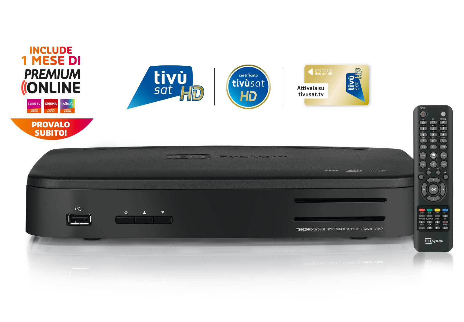 TS9020HD decoder tivùsat Premium