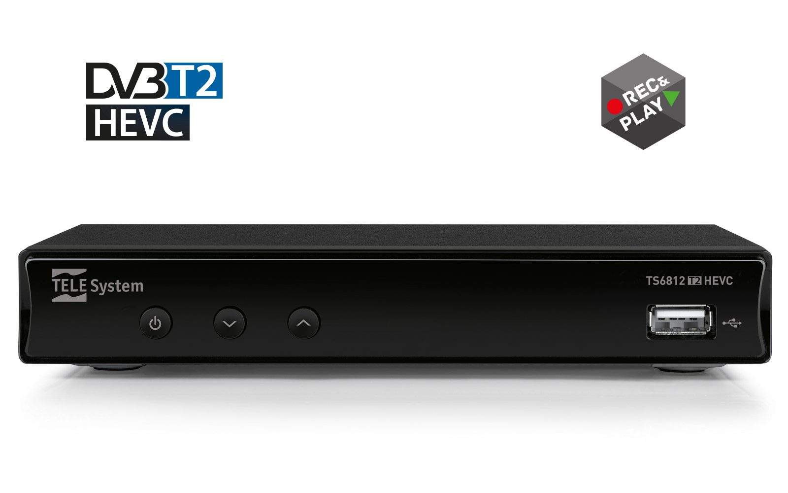 DVB-T2 & IP HD H.265 Receiver - Video recorder / Media player / Internet Radio