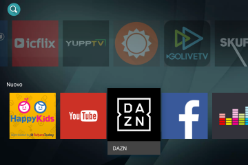 App store smart TV con DAZN