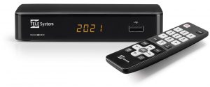 Decoder FACILE T2HEVC con telecomando semplificato