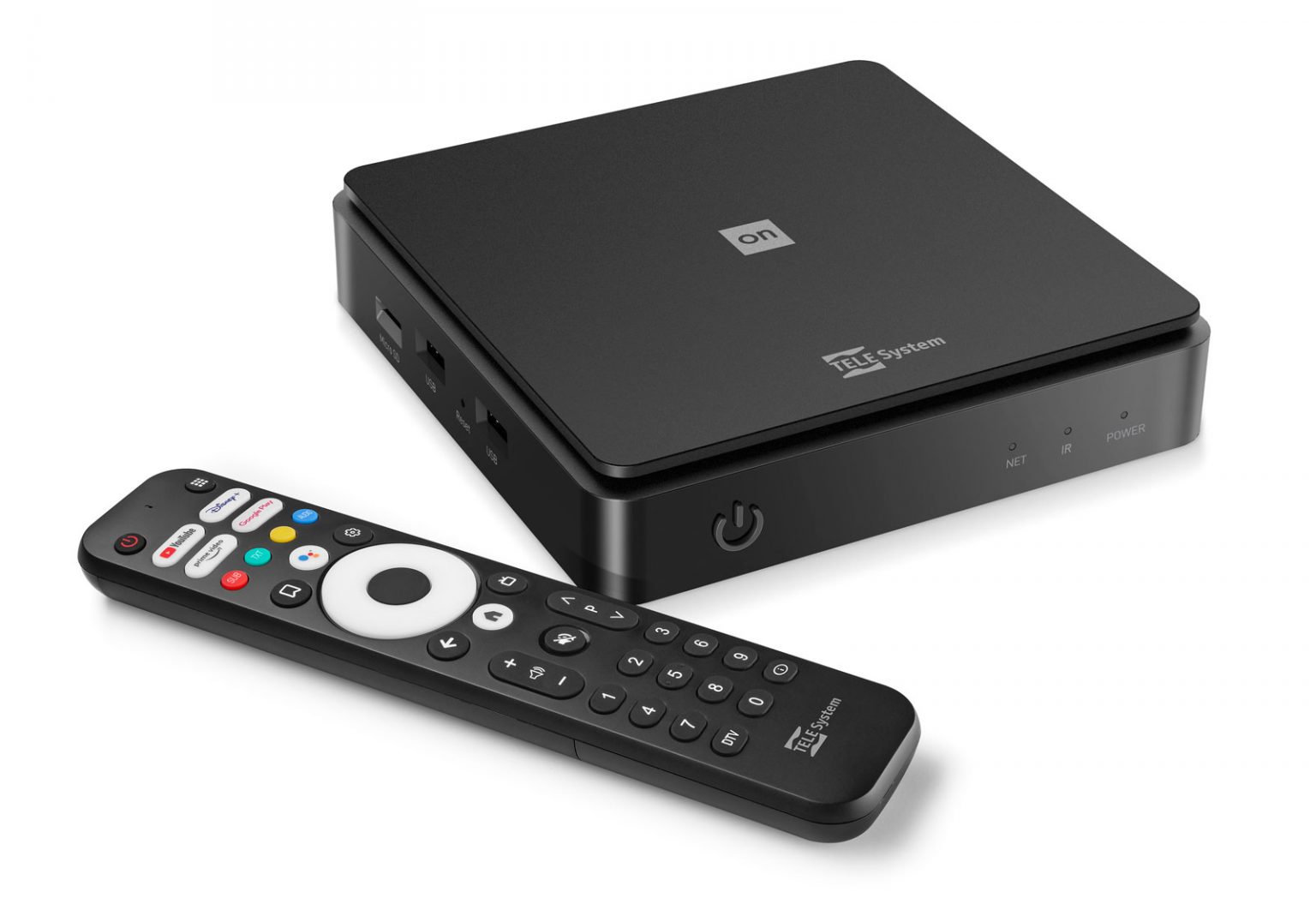 Decoder Smart Android TV™ Google DVBT2 ON T2 HD TELE System