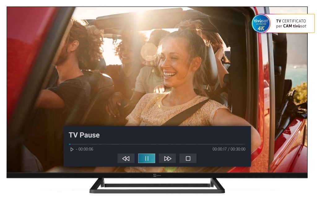 Smart TV 43 pollici certificato tivùsat 4K