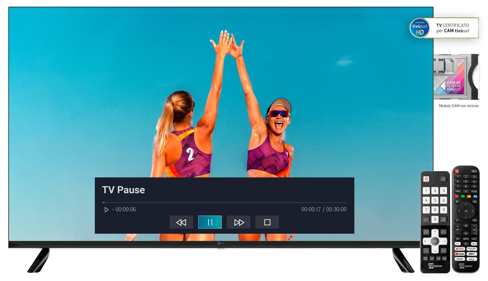 Smart TV 40 pollici certificata tivùsat
