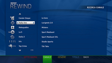 Mediaset Rewind Canale Mediaset Rewind Canale