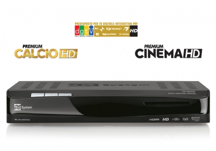 Bollino Gold DGTVi, Mediaset Premium Calcio HD, Premium Cinema HD: TS7800HD