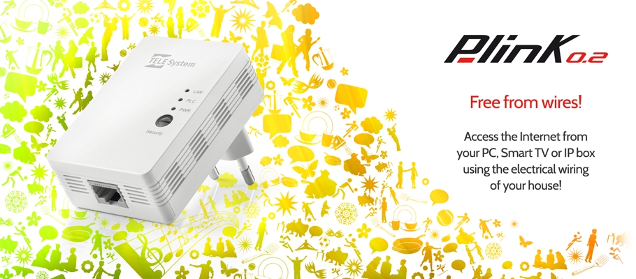 Free from wires with powerline P-link0.2