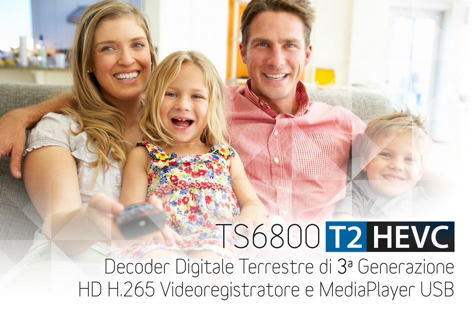 TS6800 T2HEVC decoder di terza generazione