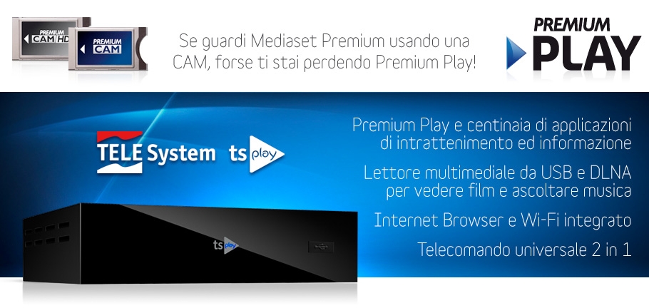 Stai perdendo Premium Play? Scopri tsPlay! 