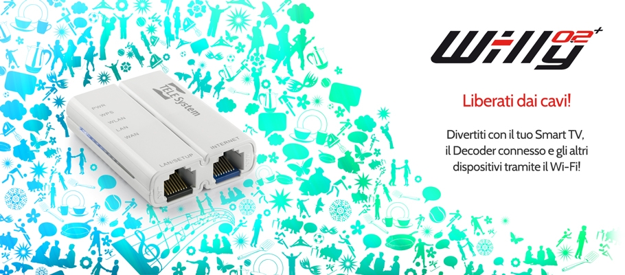 Adattatore Ethernet Wi-Fi Wi-lly 0.1