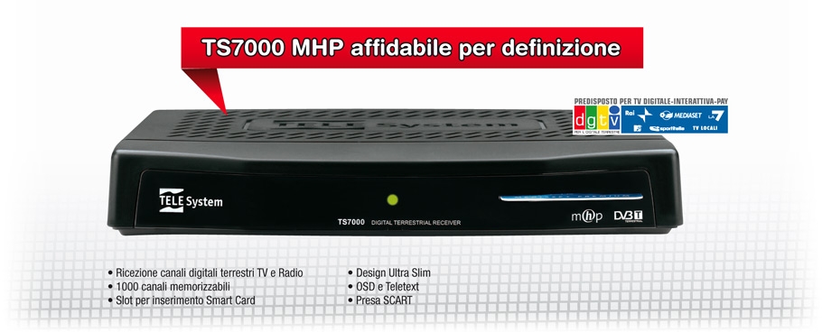 Telecomando originale Telesystem TSE MHP TS7.3