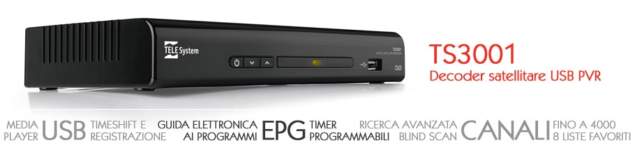 Decoder sat tv TS3001 USB PVR